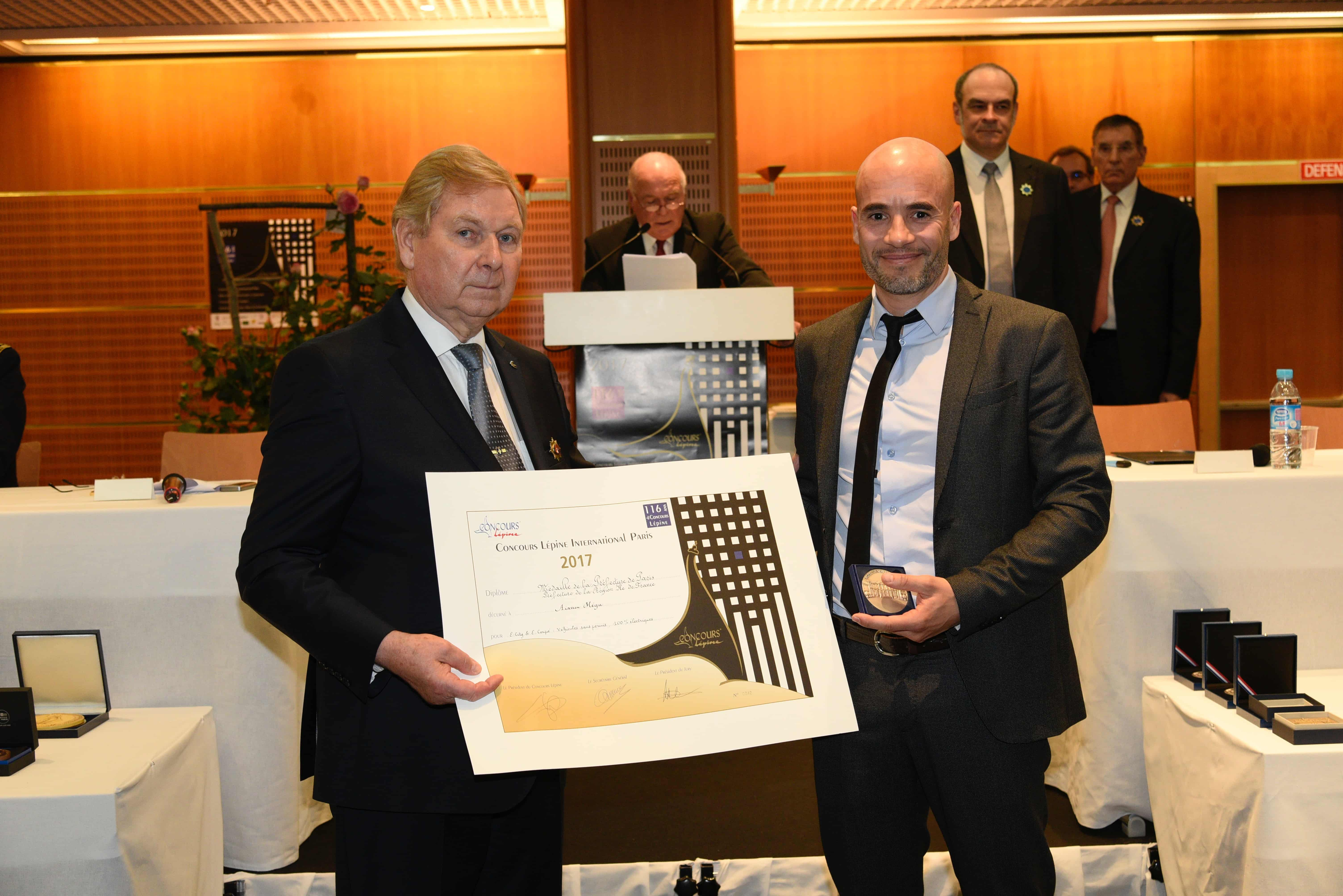 medaille d'or concours lépine aixam voiture sans permis