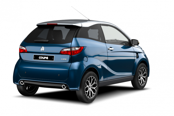 AIXAM licence-free cars e Coupé 2.ecutpre_34ar_blu_png_ombre